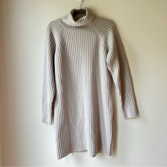 Wilfred Free 100% Merino Wool Sweater Dress | Size L | Minimalist Capsule Staple - Picture 1 of 12